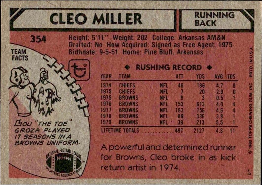 Cleo Miller - Back
