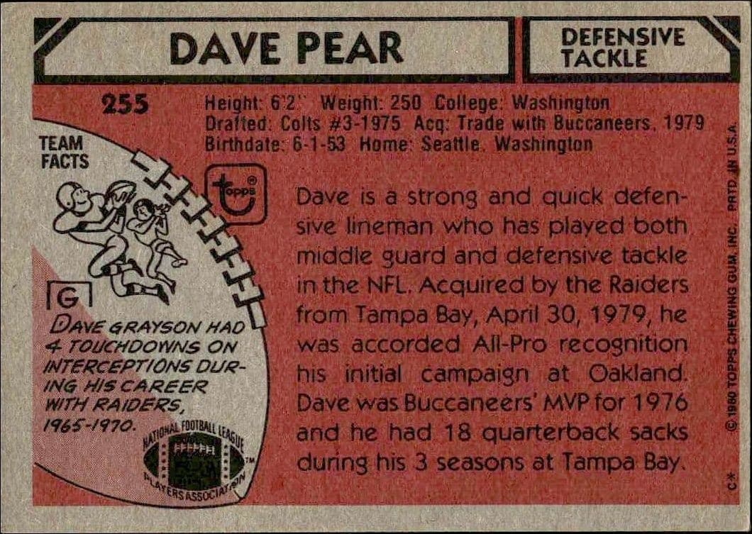 Dave Pear - Back