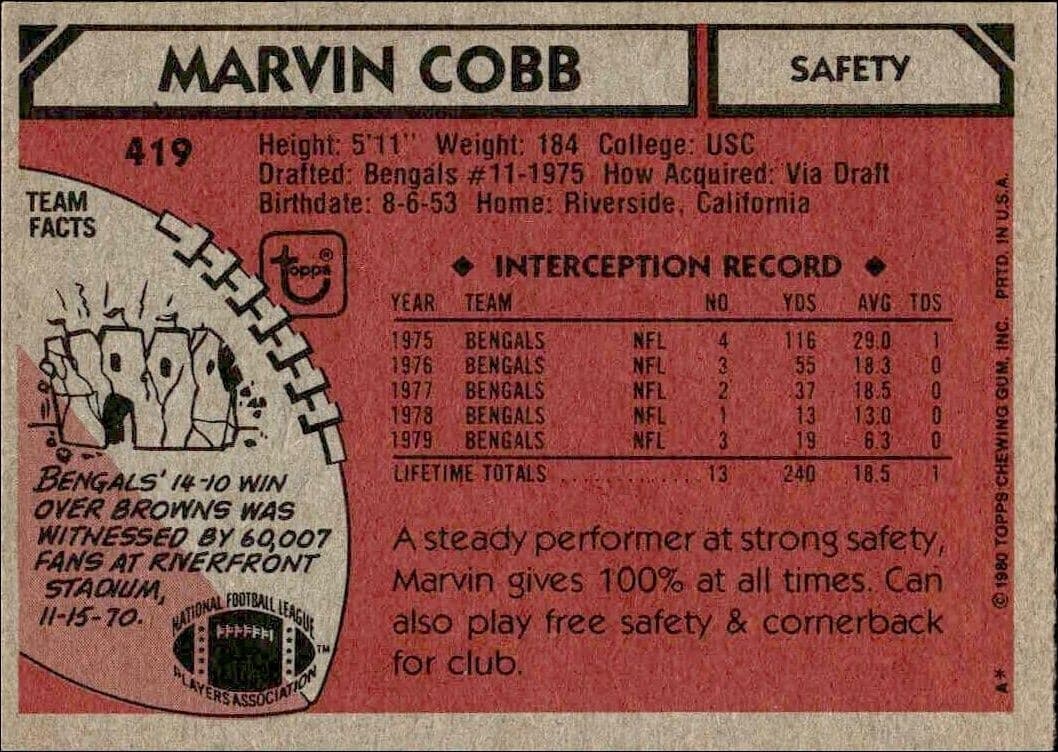 Marvin Cobb - Back