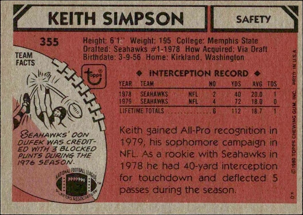 Keith Simpson - Back