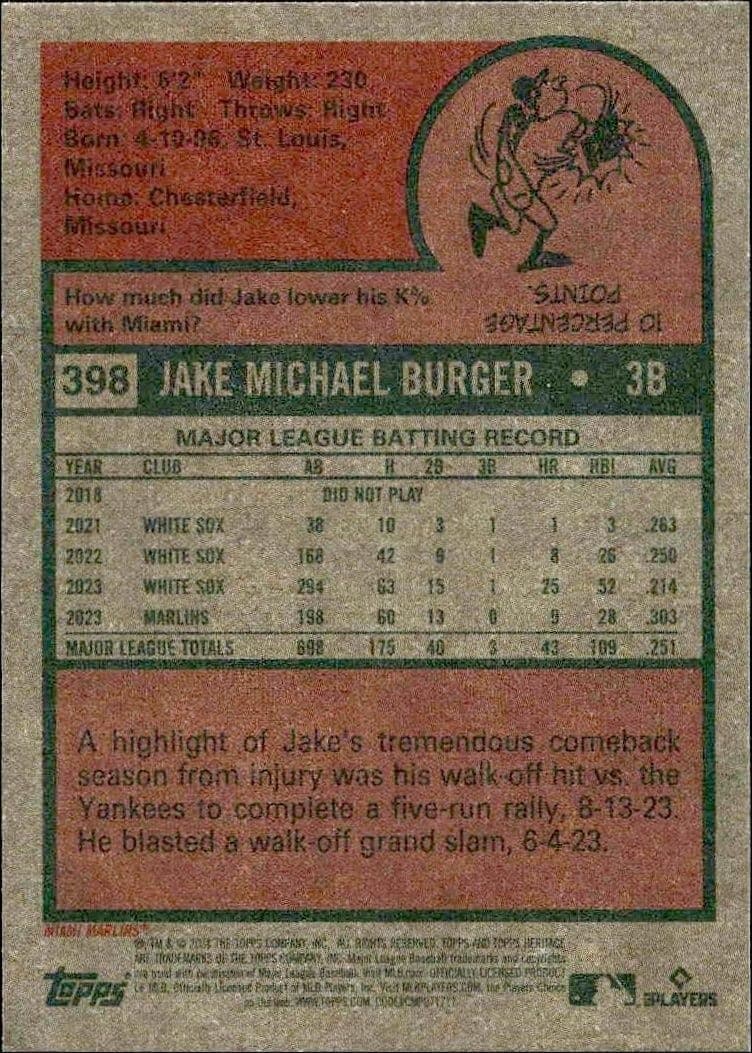 Jake Burger - Back