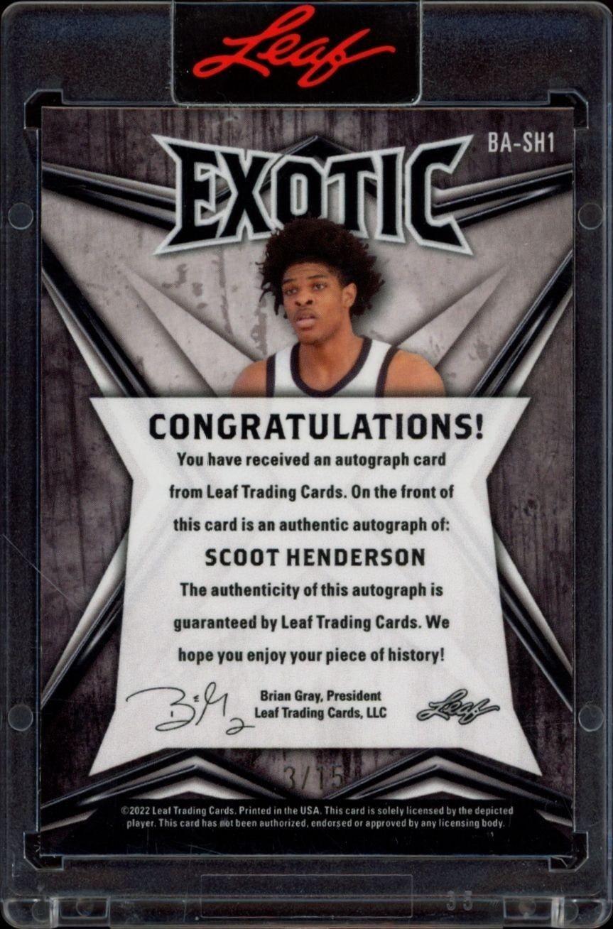 Scoot Henderson - Back