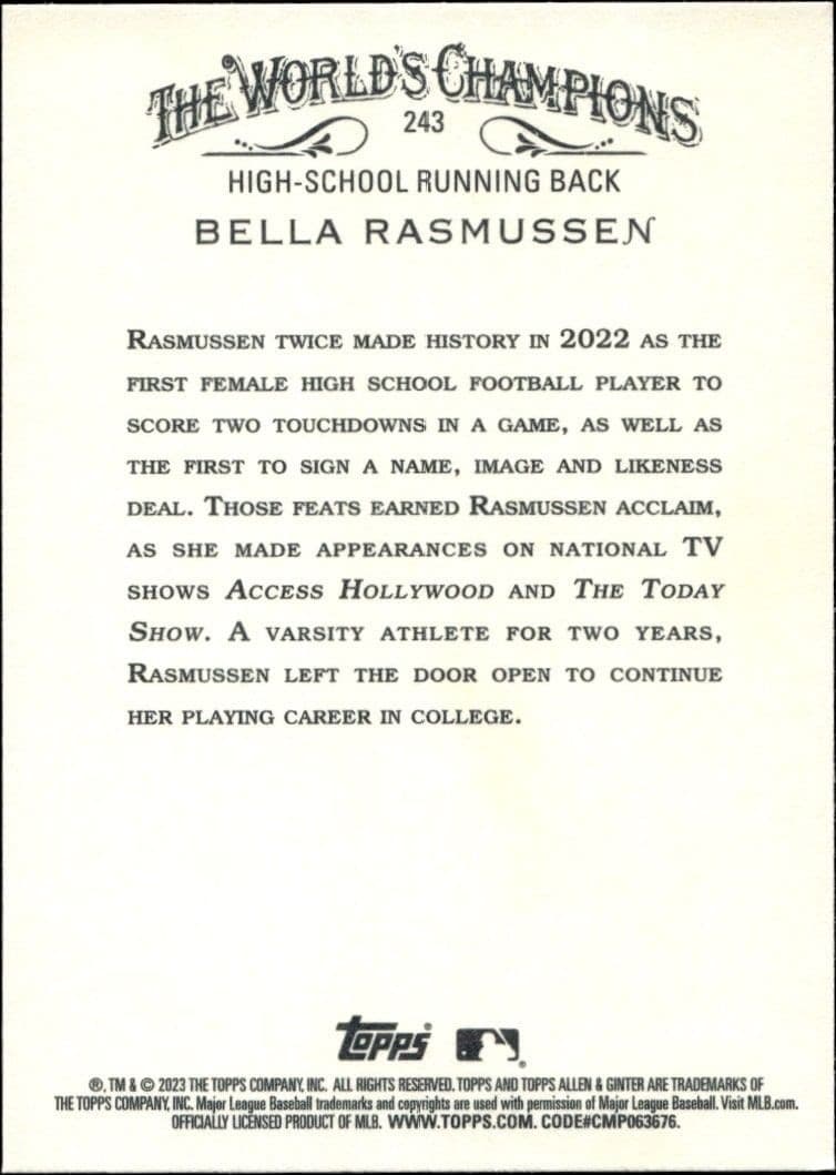 Bella Rasmussen - Back