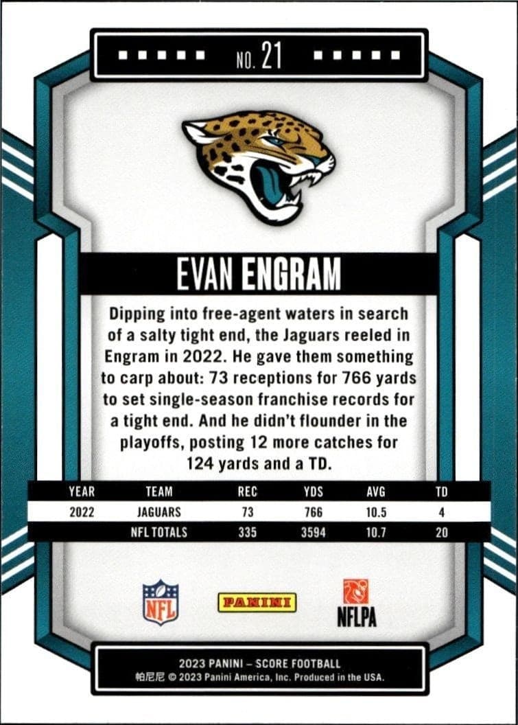 Evan Engram - Back