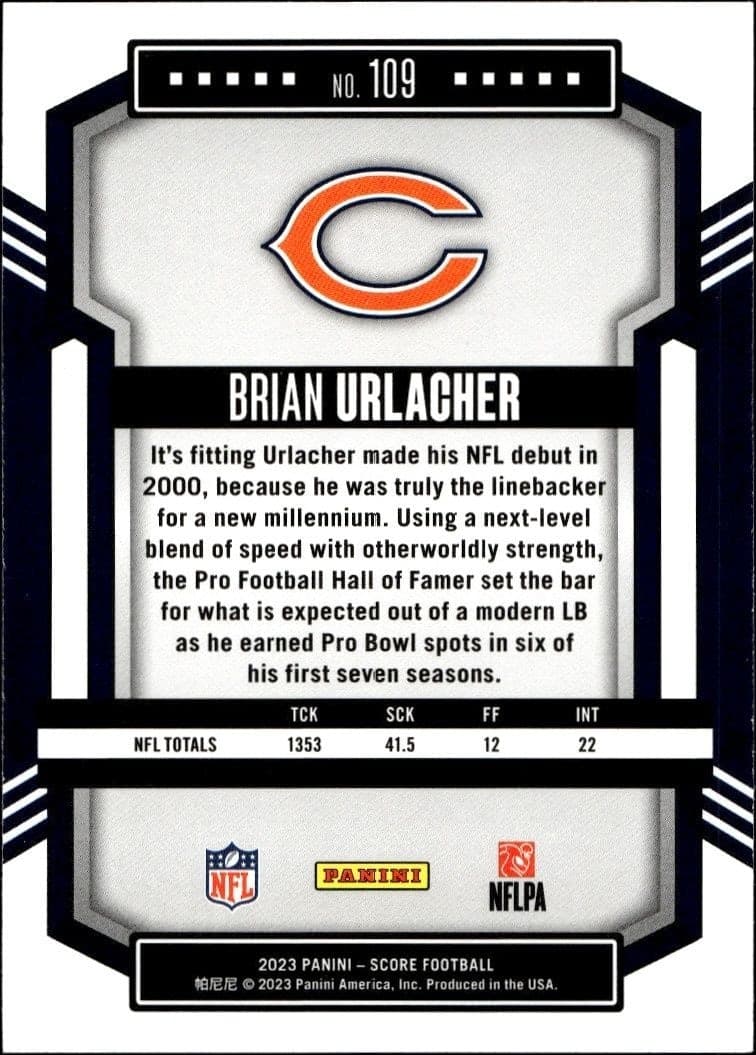 Brian Urlacher - Back
