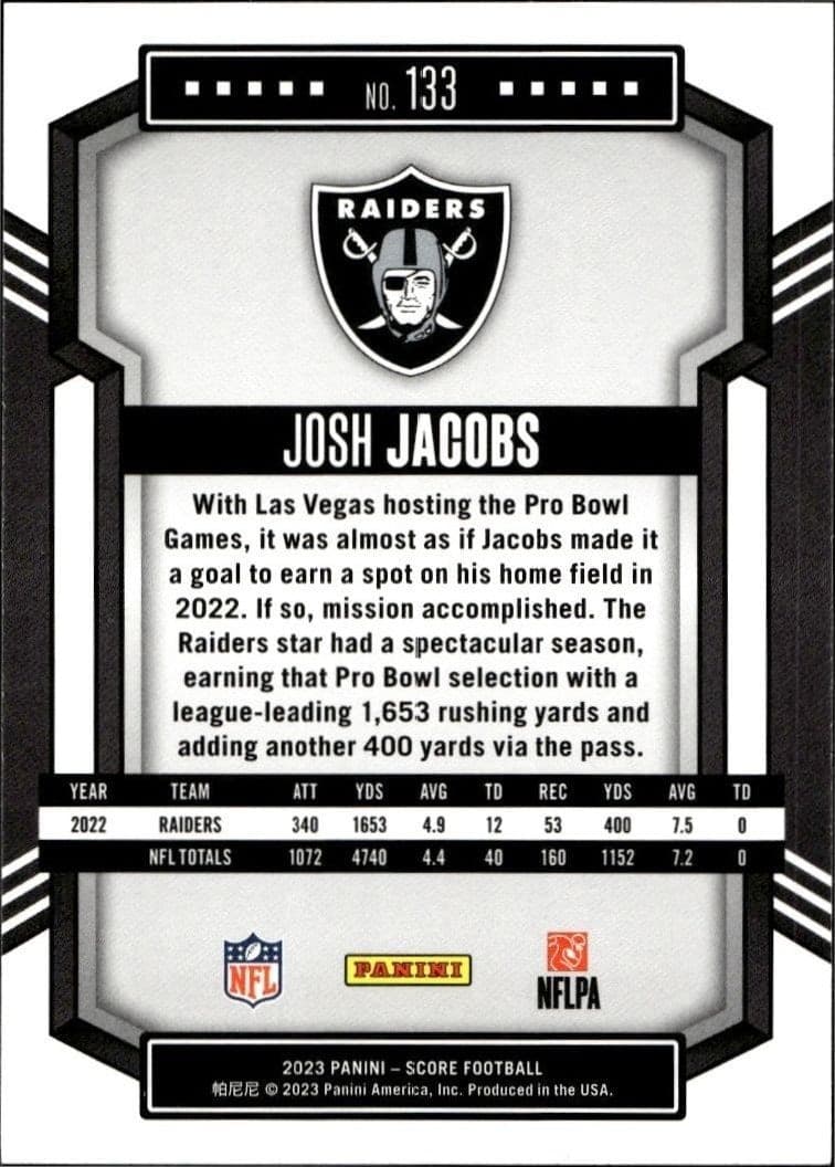 Josh Jacobs - Back