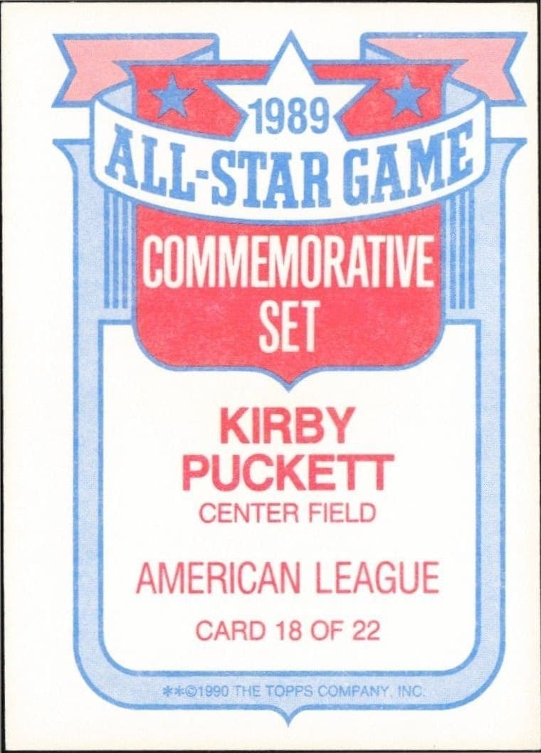 Kirby Puckett - Back