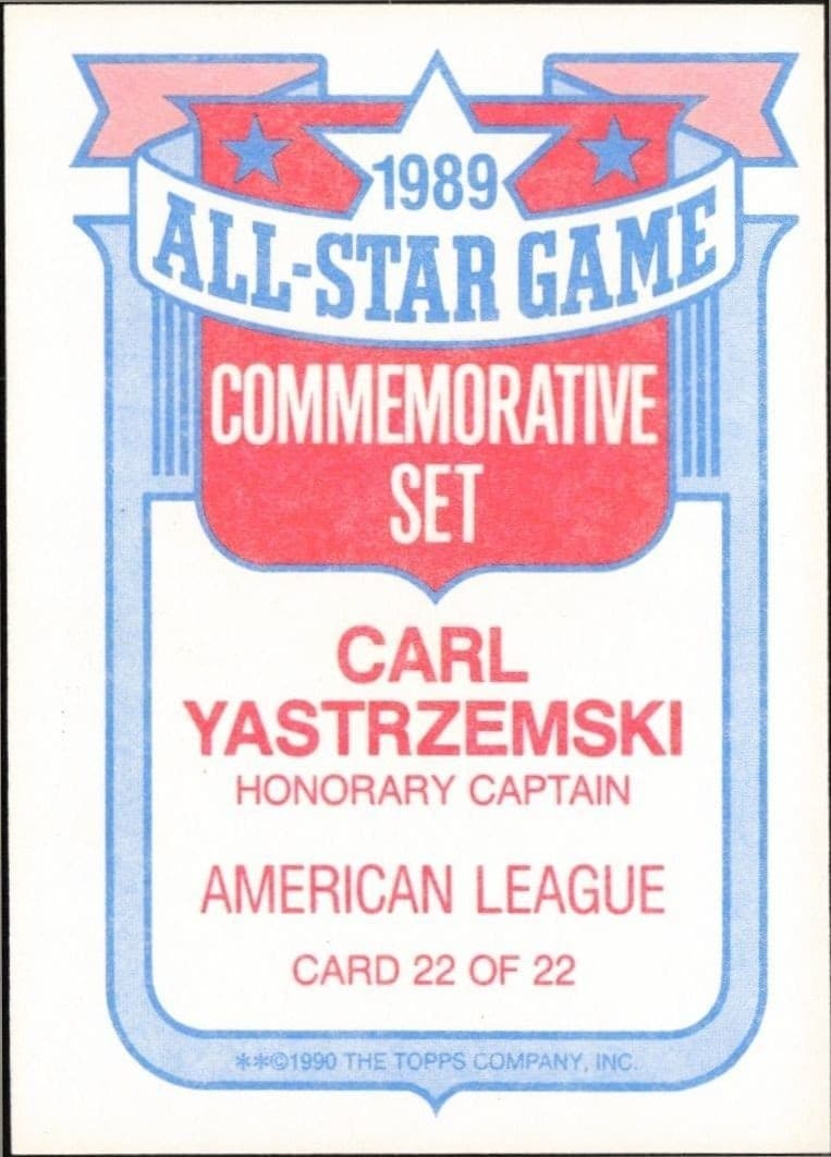 Carl Yastrzemski - Back