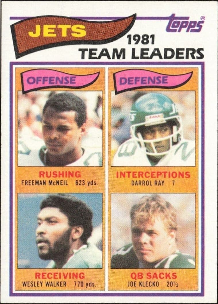 1982 Topps Freeman McNeil #160 trading card