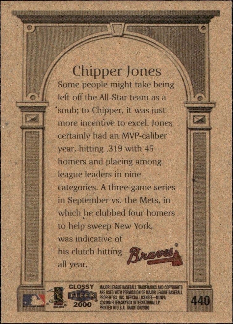 Chipper Jones - Back