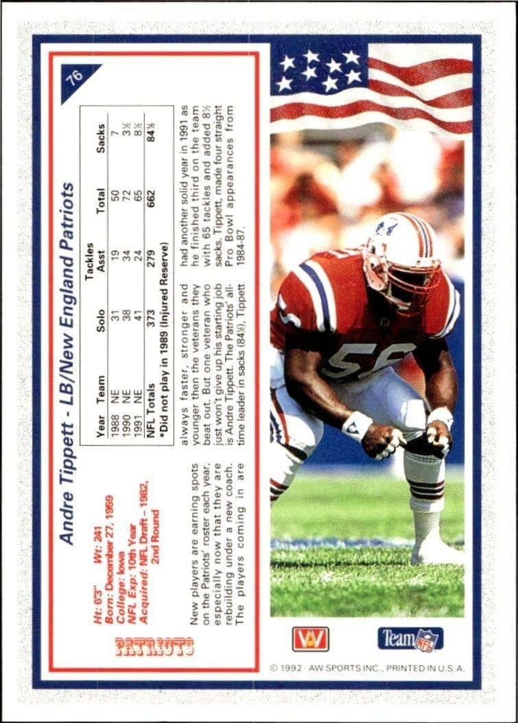 Andre Tippett - Back