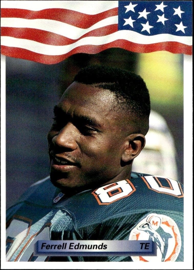 1992 Aw-Sports Team NFL Ferrell Edmunds #228 trading card
