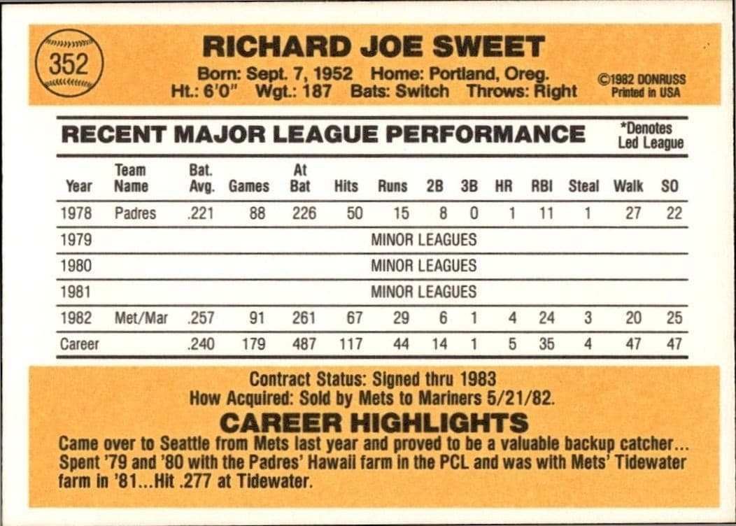 Rick Sweet - Back