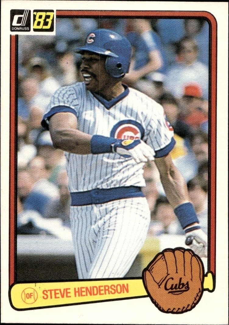 1983 Donruss Steve Henderson #252 trading card
