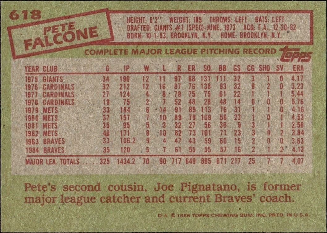 Pete Falcone - Back