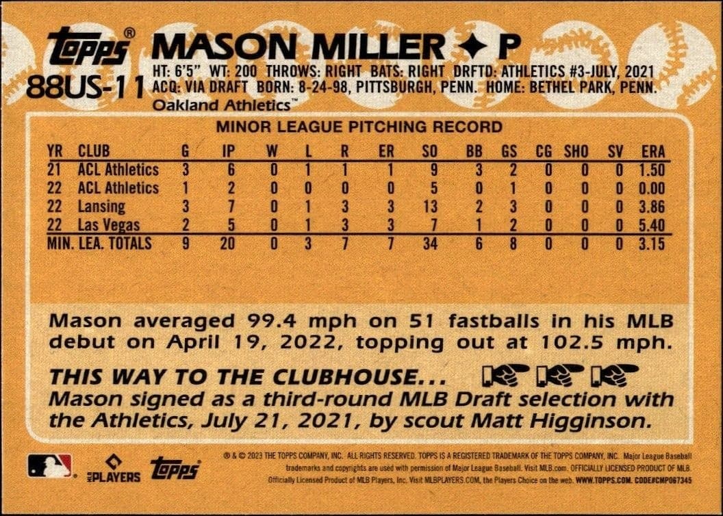 Mason Miller - Back
