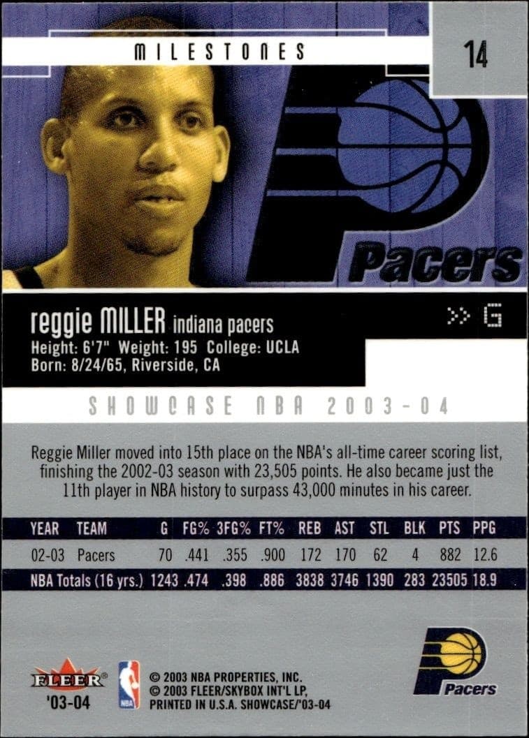 Reggie Miller - Back