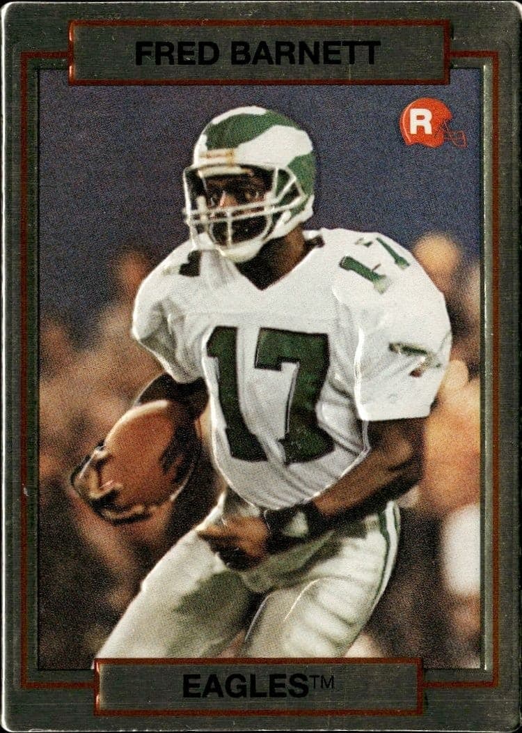 1990 Action-Packed Fred Barnett #37 trading card