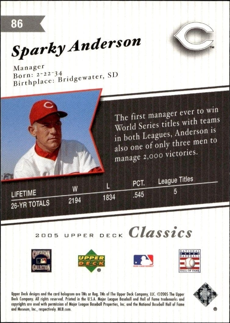 Sparky Anderson - Back