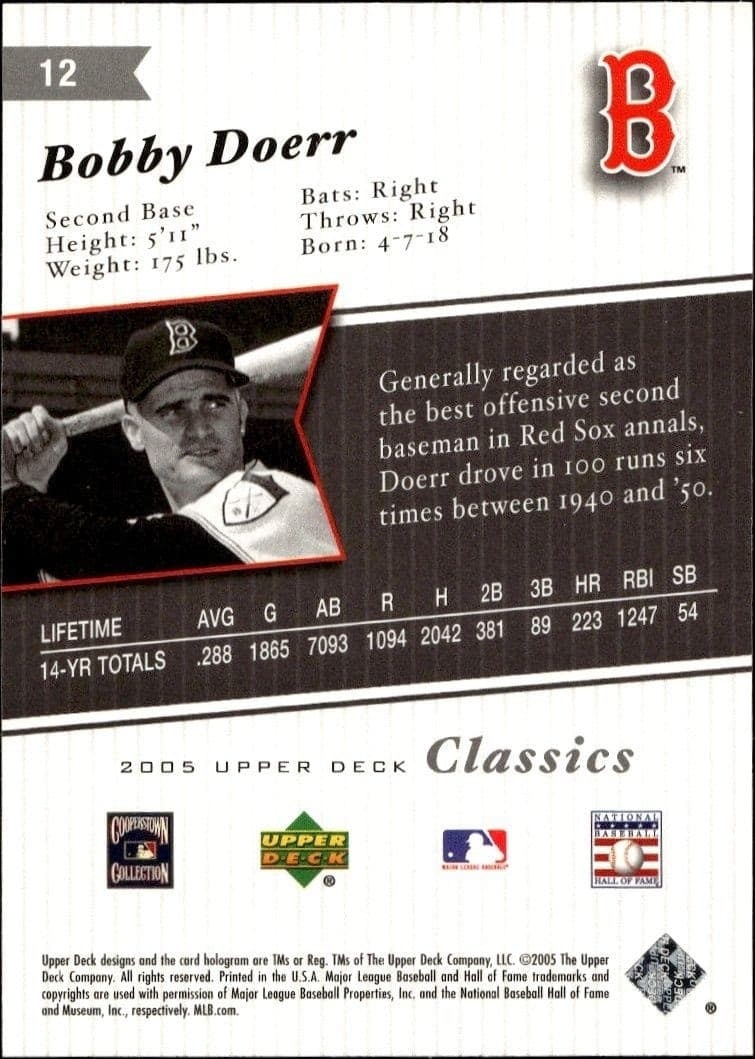 Bobby Doerr - Back