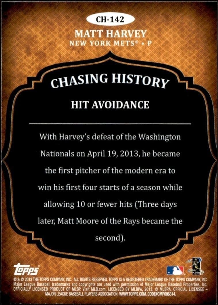 Matt Harvey - Back