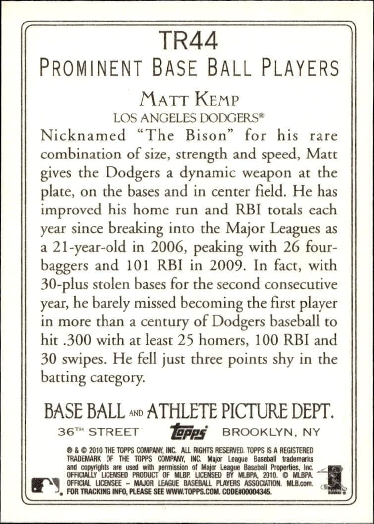 Matt Kemp - Back