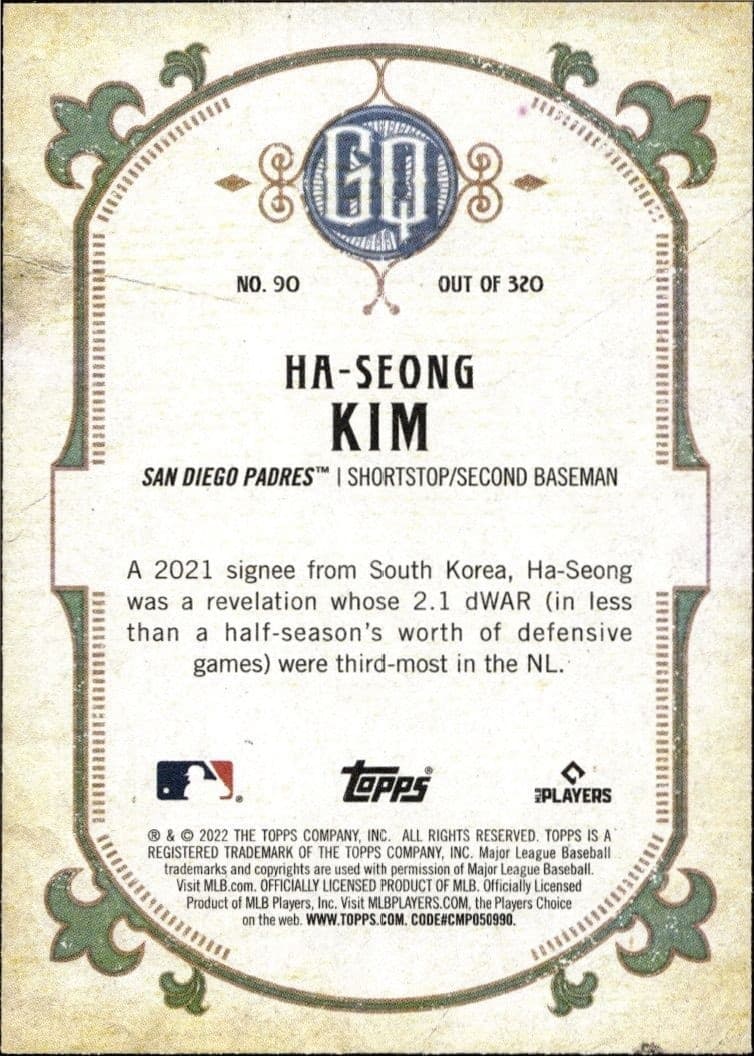 Ha-Seong Kim - Back
