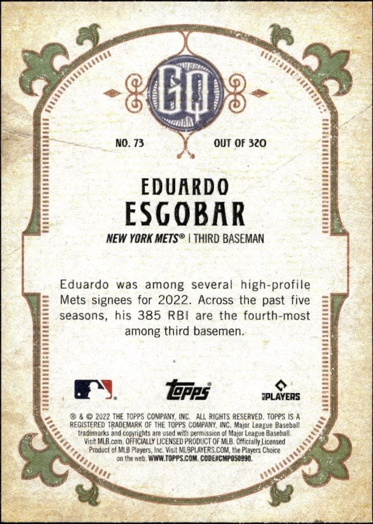 Eduardo Escobar - Back