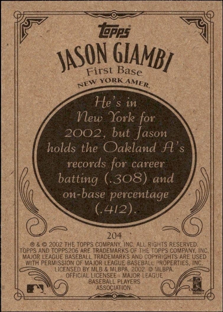 Jason Giambi - Back