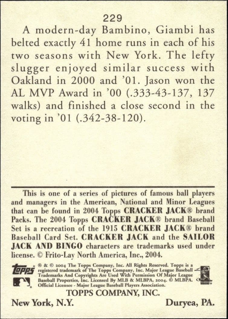 Jason Giambi - Back
