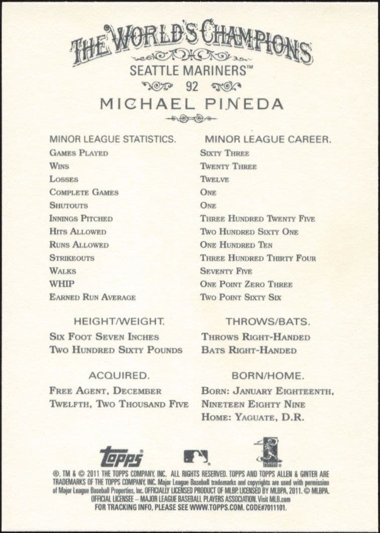 Michael Pineda - Back