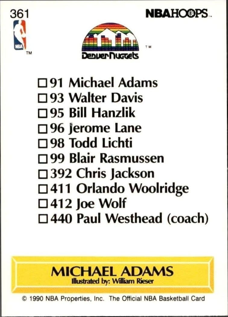 Michael Adams - Back