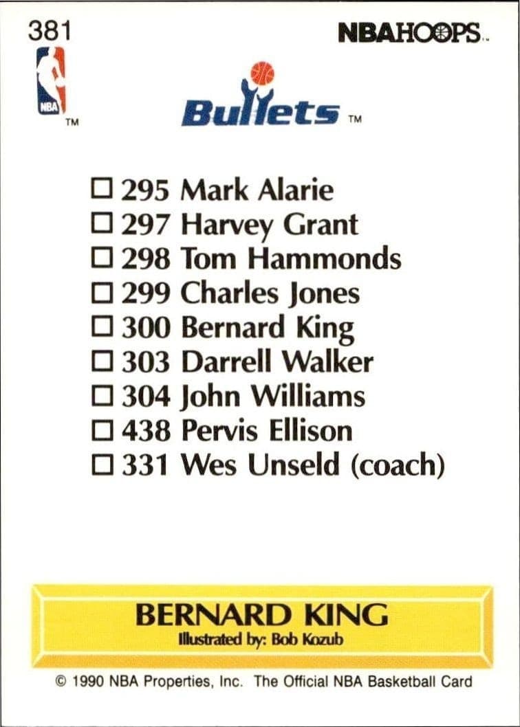 Bernard King - Back