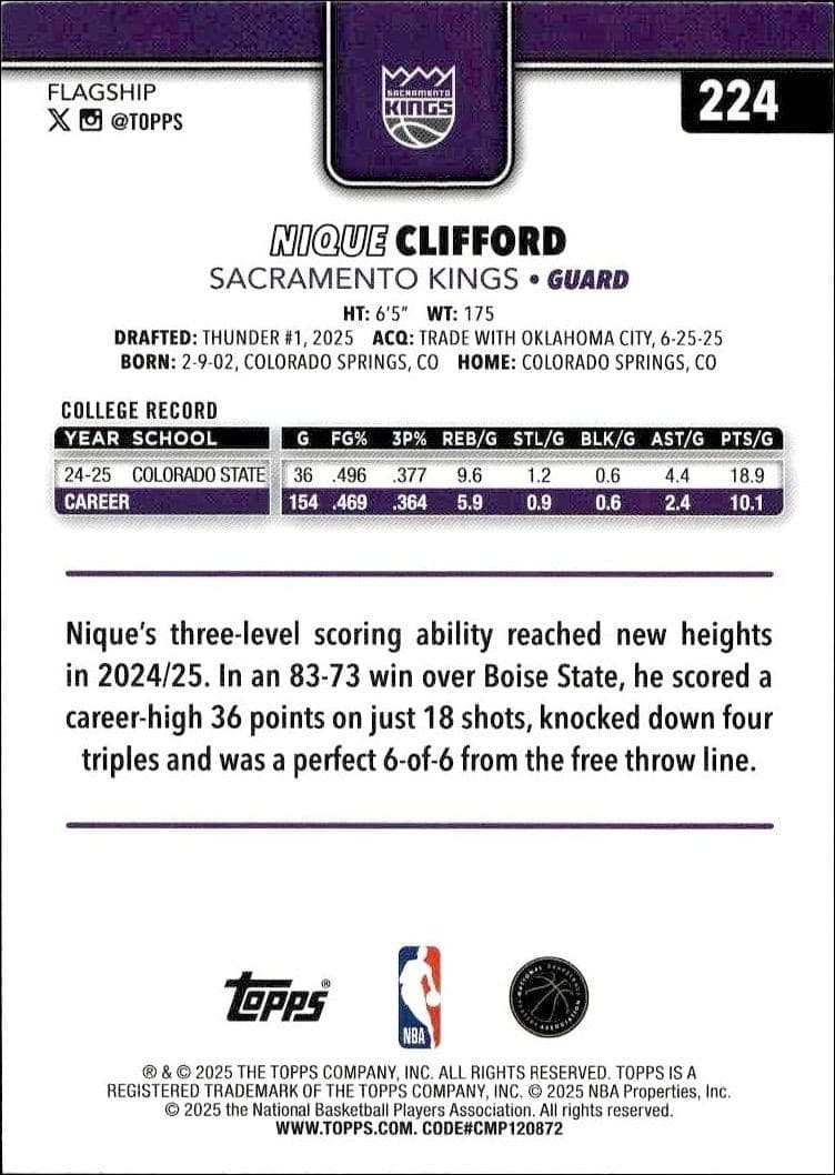 Nique Clifford - Back