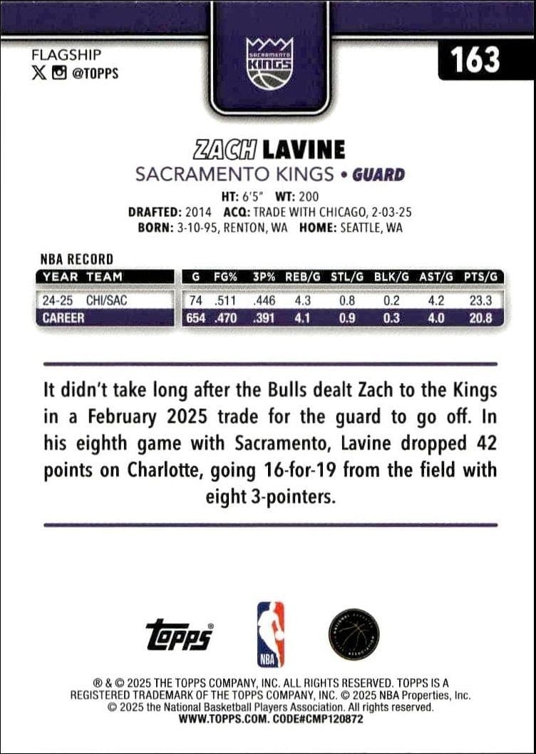 Zach LaVine - Back