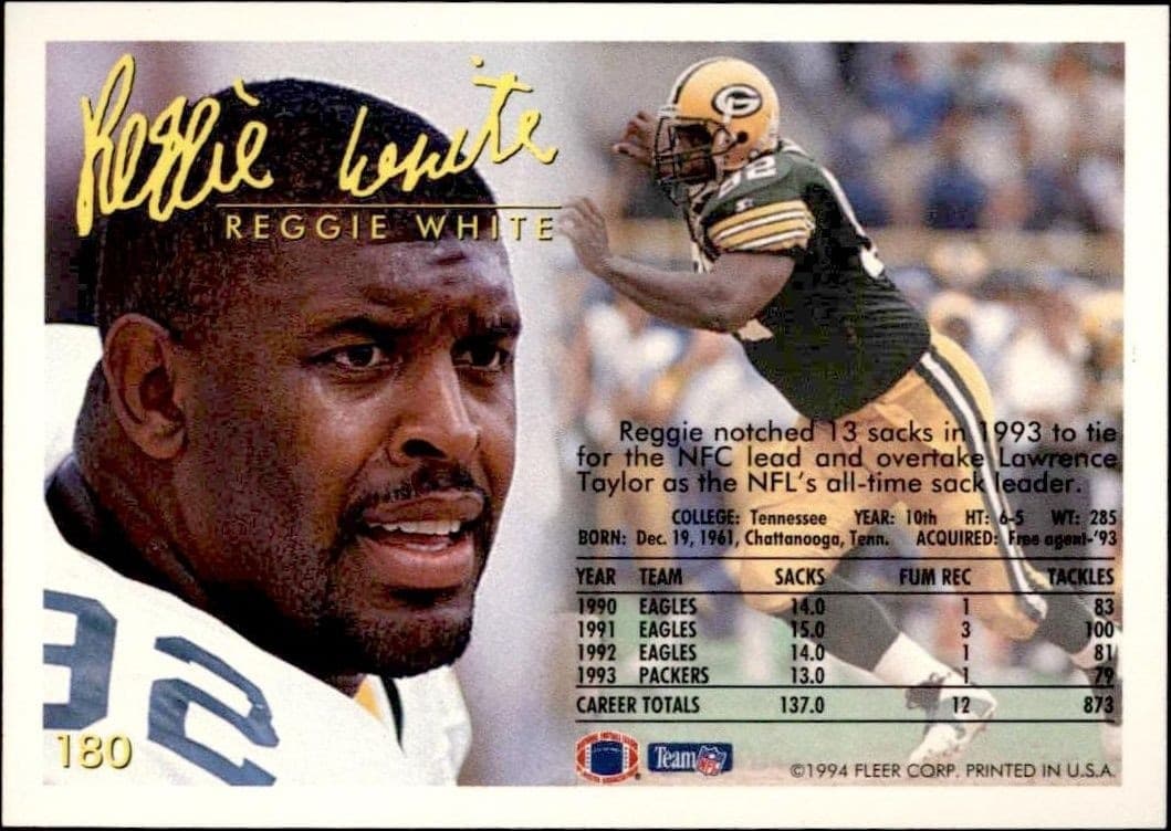 Reggie White - Back