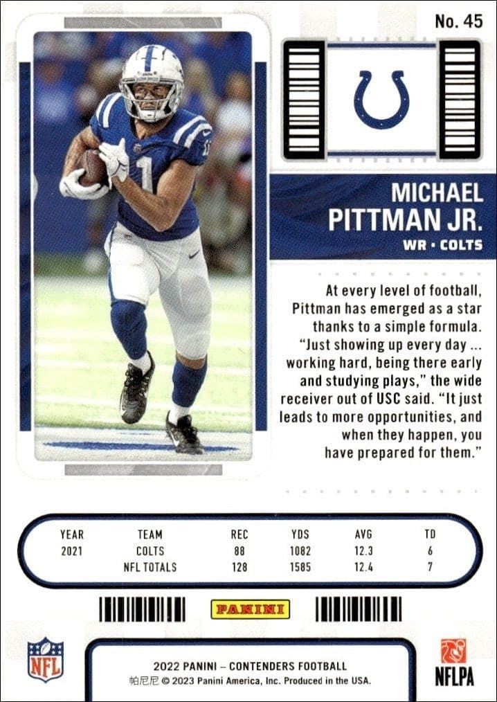 Michael Pittman Jr. - Back