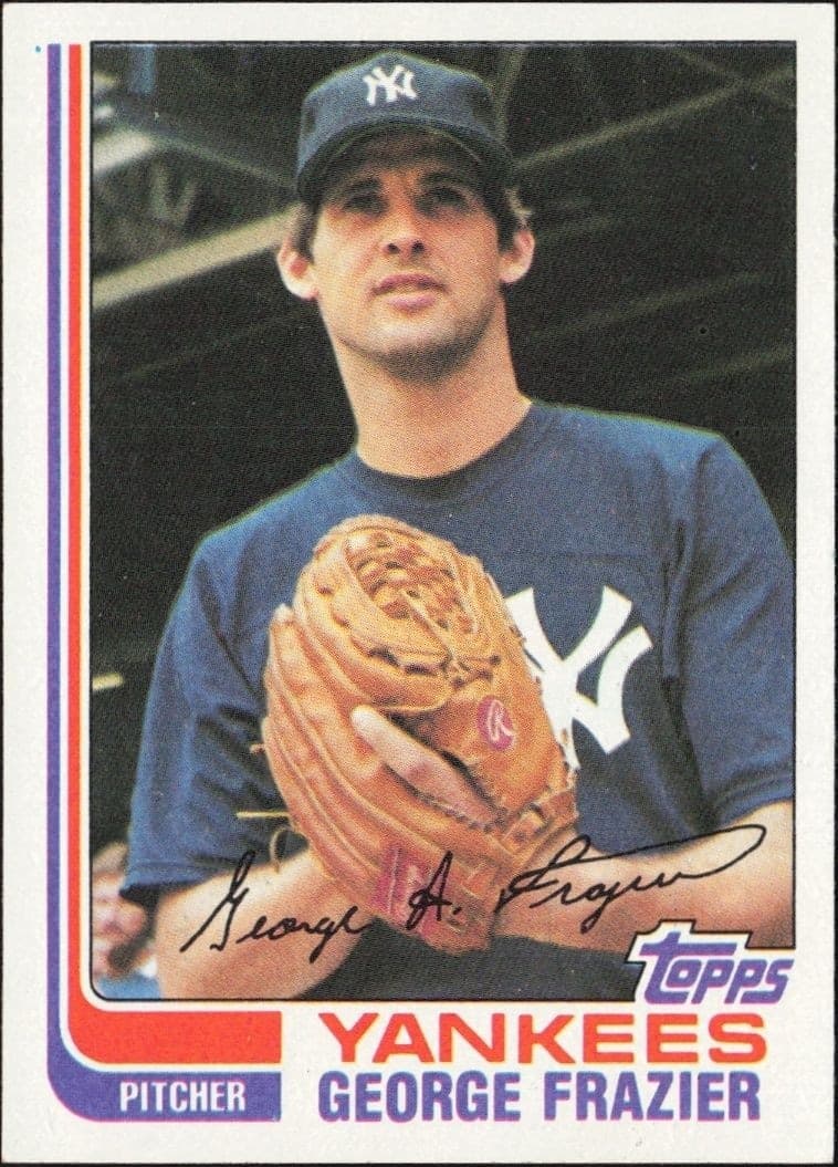 1982 Topps George Frazier #349 trading card