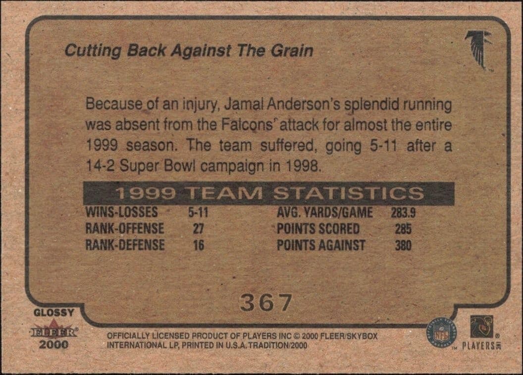Jamal Anderson - Back