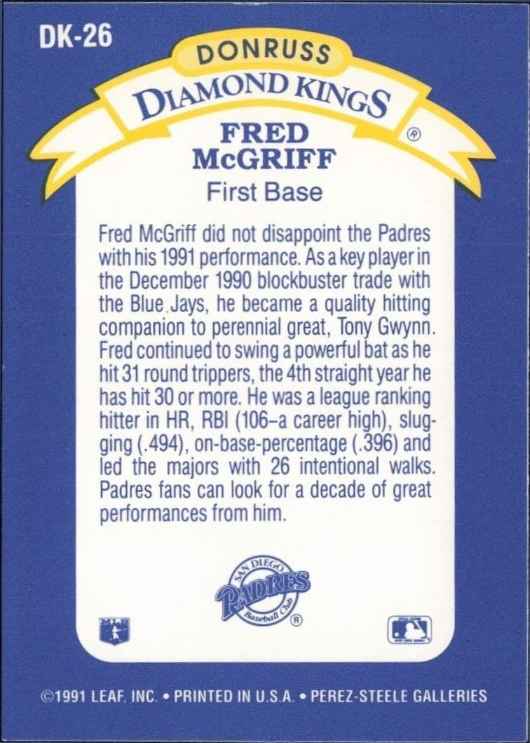 Fred McGriff - Back