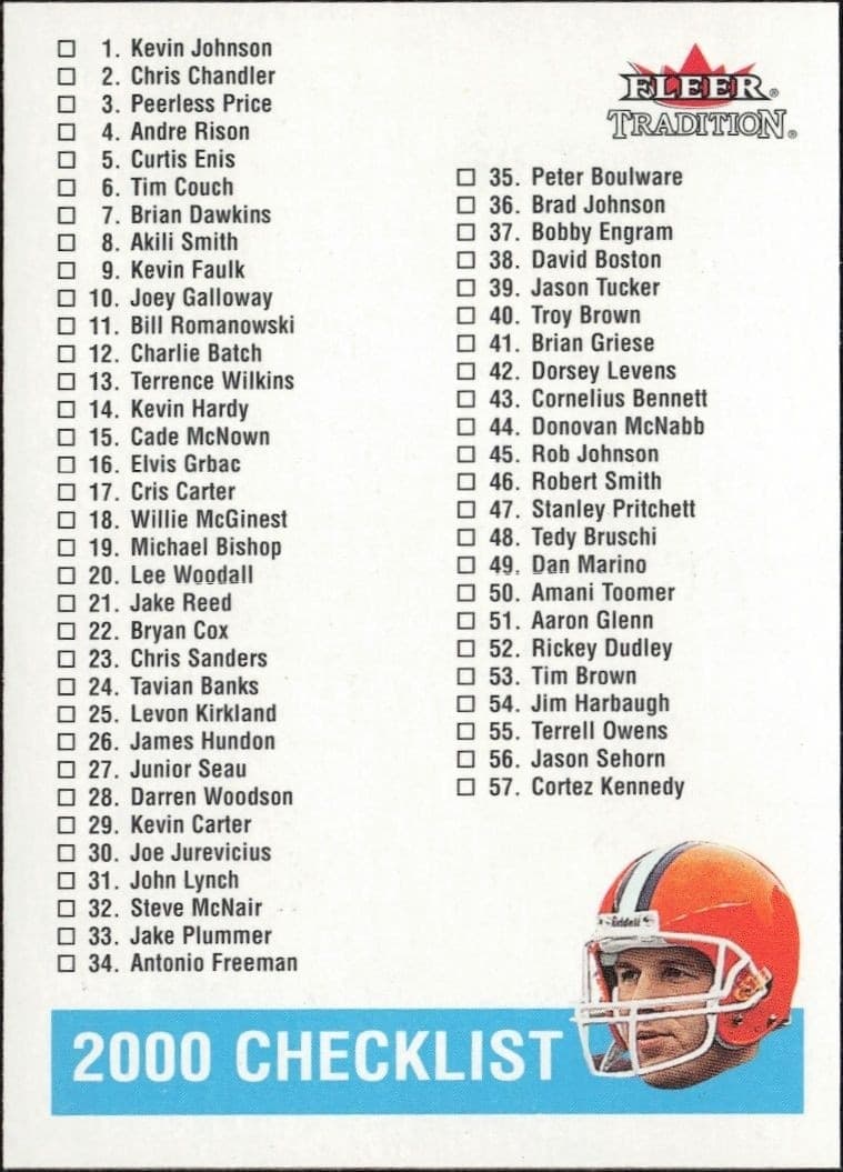 Checklist - Front