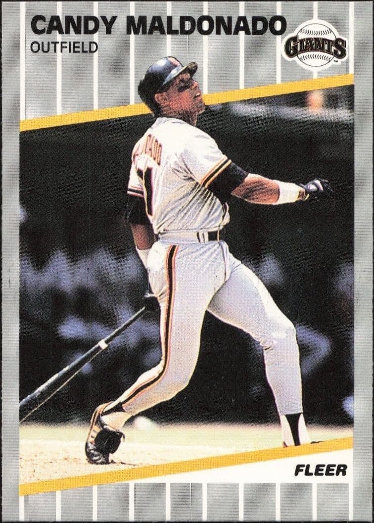 1989 Fleer Candy Maldonado #333 trading card