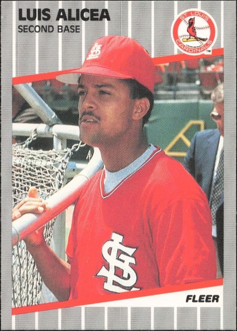 1989 Fleer Luis Alicea #443 trading card