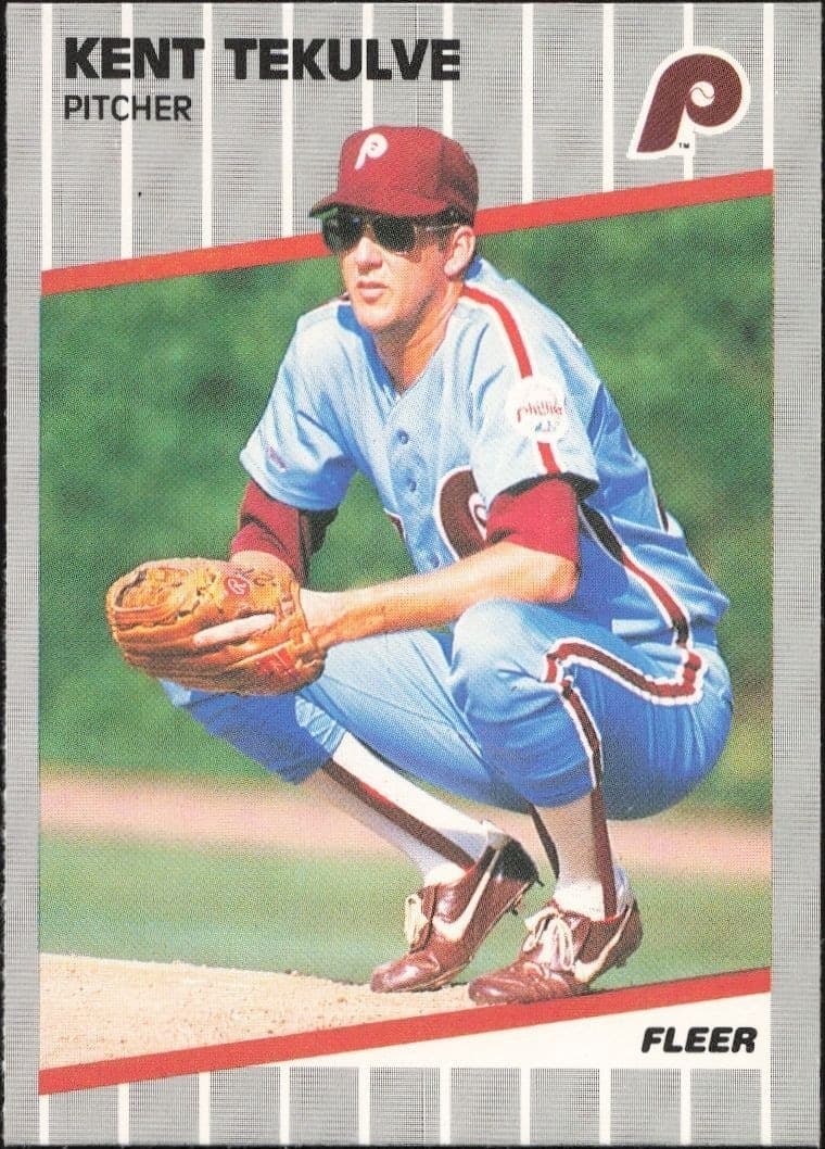 1989 Fleer Kent Tekulve #583 trading card
