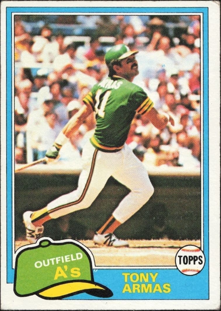 1981 Topps Tony Armas #629 trading card