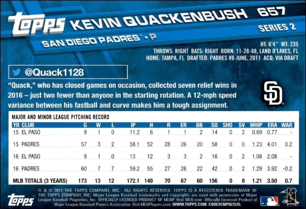 Kevin Quackenbush - Back