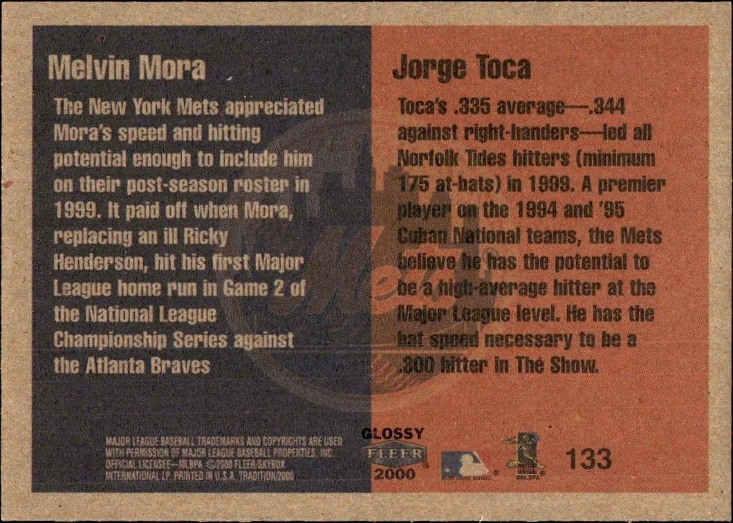 Melvin Mora - Back