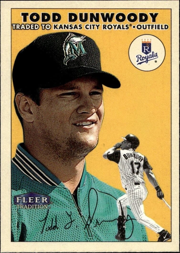 2000 Fleer Tradition Glossy Todd Dunwoody #158 trading card