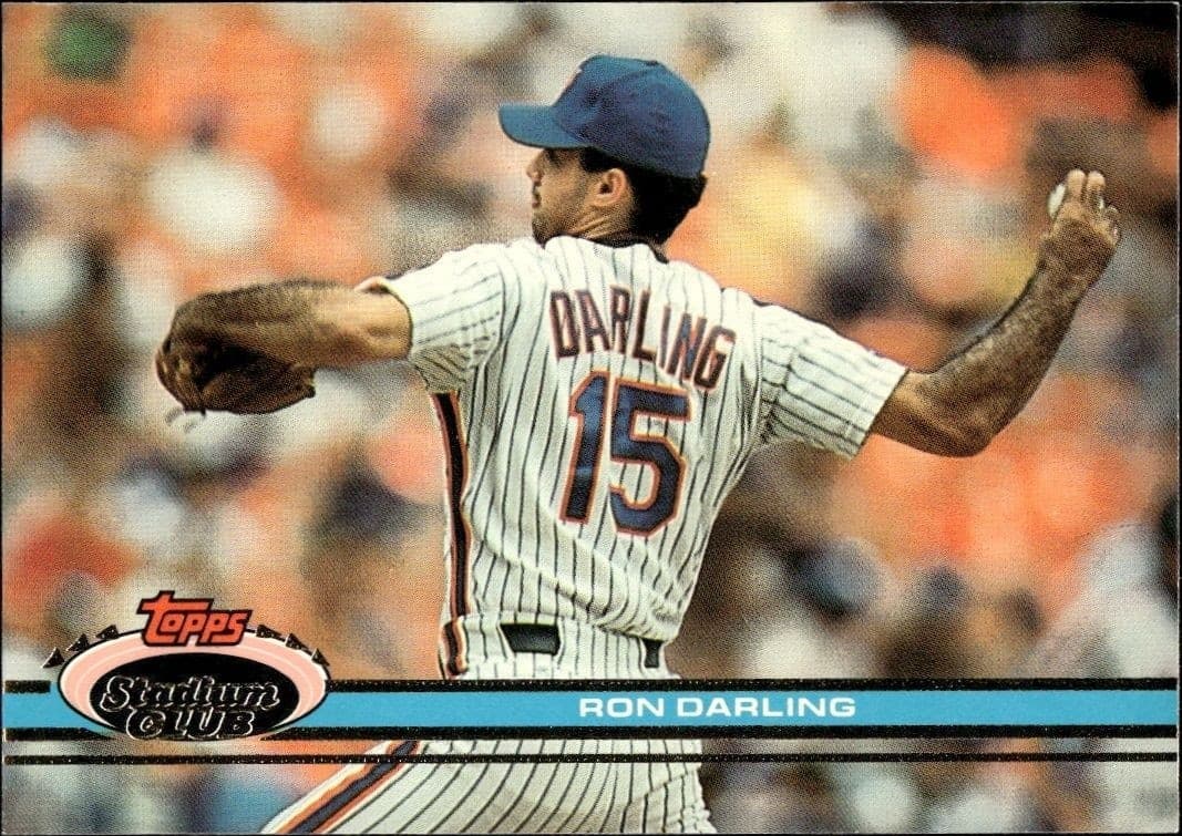 1991 Topps Stadium Club Ron Darling #60 trading card