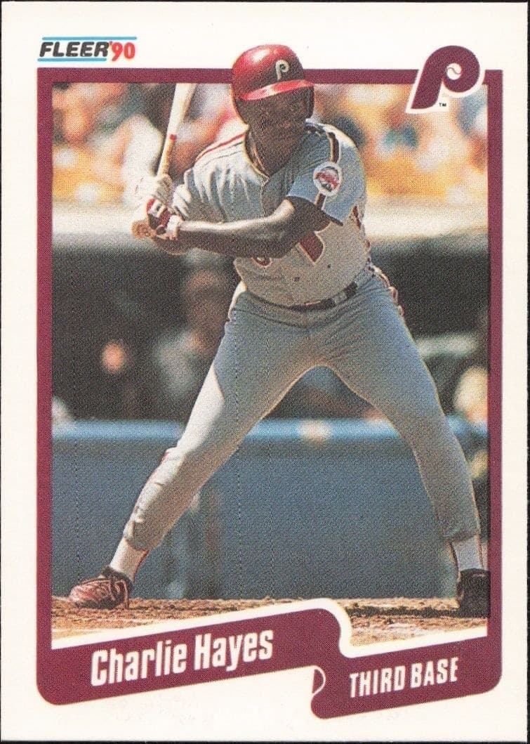 1990 Fleer Charlie Hayes #558 trading card